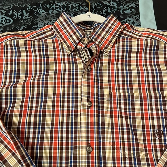 Ariat Pro Series Long Sleeve Button Down, very nice, size small - Picture 5 of 8
